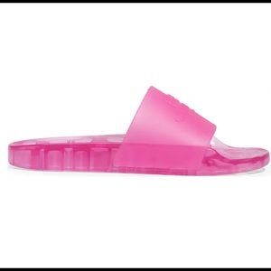 Pink Coach Jelly Slides